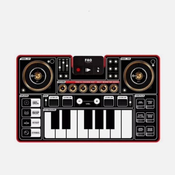 F.A.O. Schwarz‎ Giant Electronic DJ Mixer Mat NWT - Picture 4 of 9